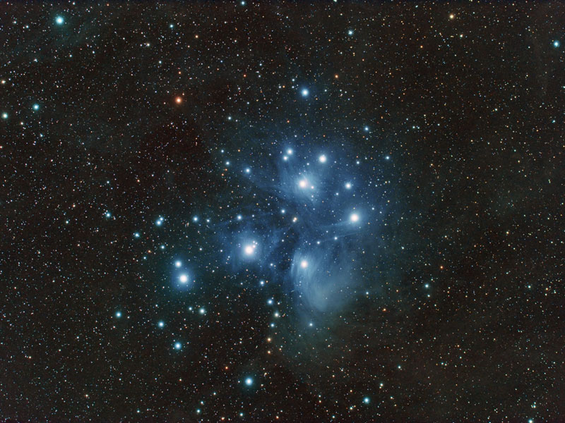 M45: The Pleiades Star Cluster