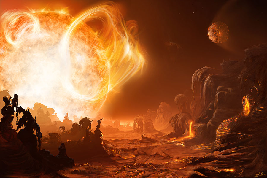 A Dangerous Sunrise on Gliese 876d