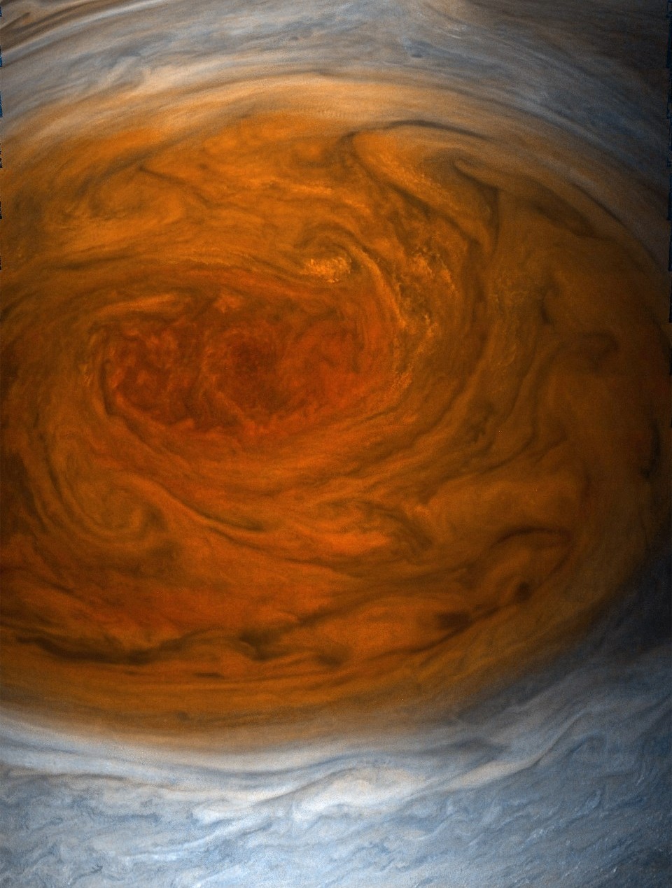 Close-up of The Great Red Spot