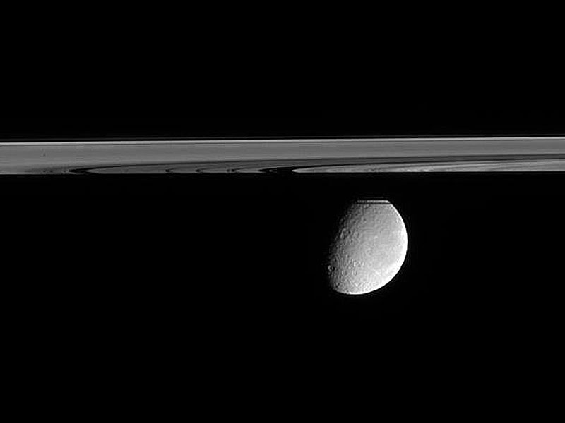 Slightly Beneath Saturn's Ring Plane