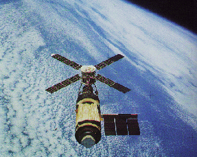 Skylab Over Earth