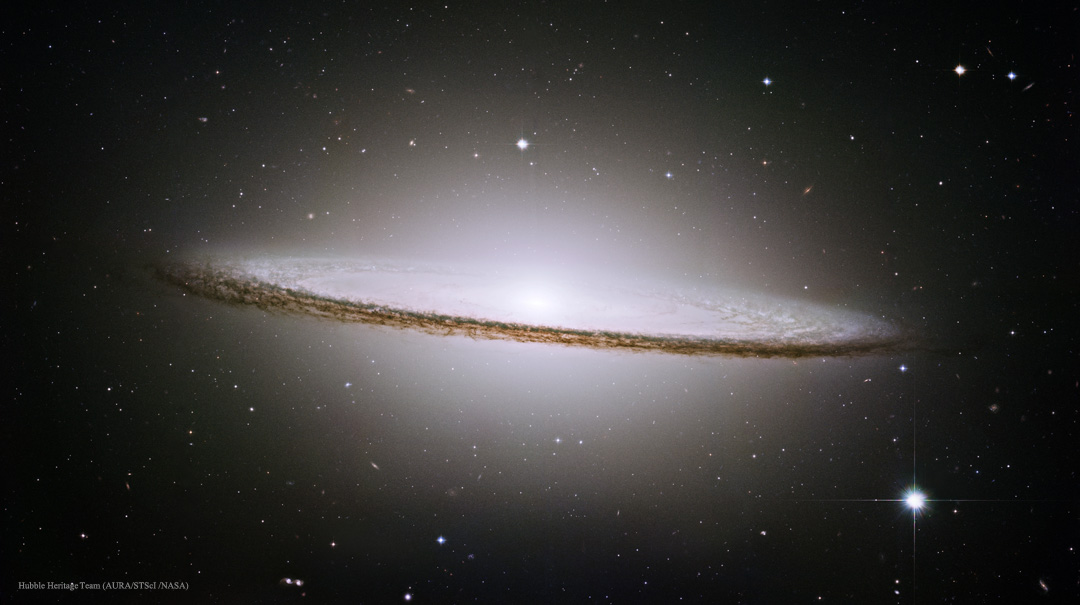 The Sombrero Galaxy from Hubble
