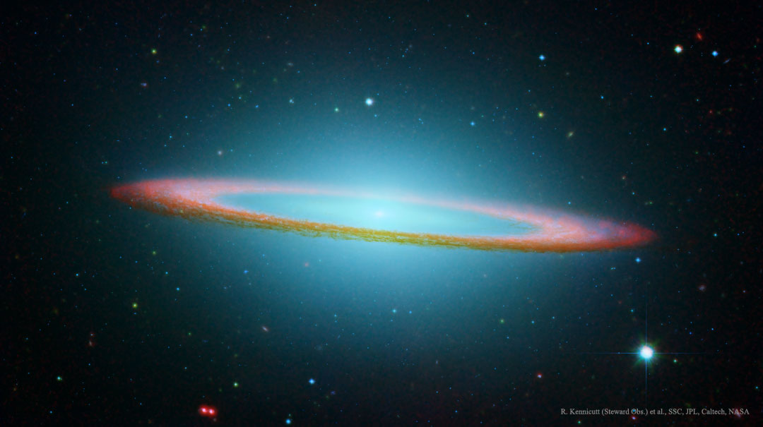 M104: The Sombrero Galaxy in Infrared