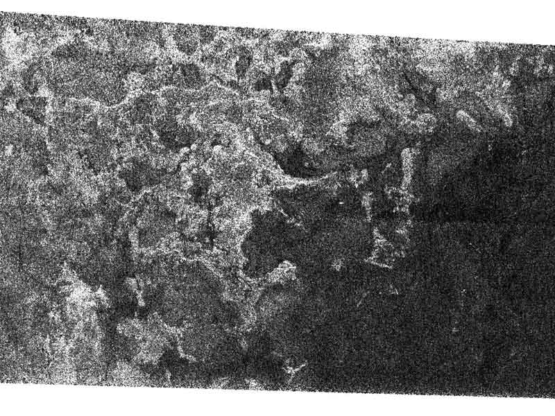 Shoreline Terrain on Saturn's Titan