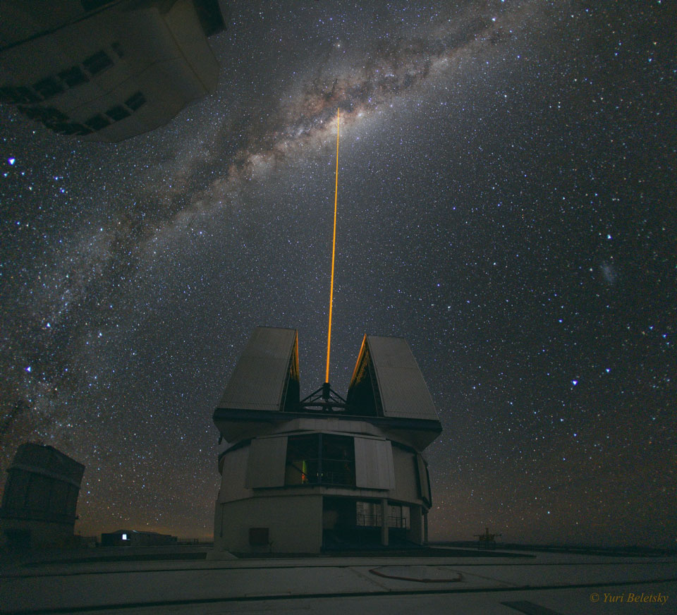 A Laser Strike at the Galactic Center