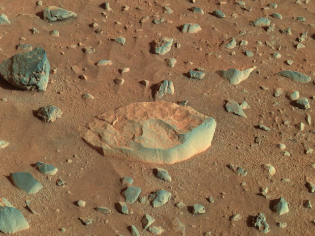 White Boat Rock on Mars